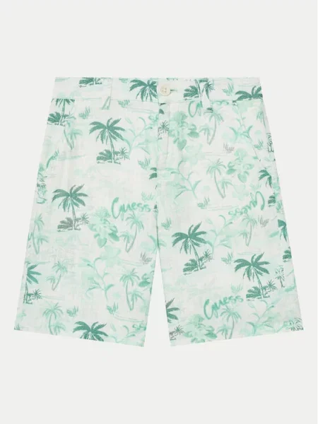 Kalhoty z materiálu Guess zelené