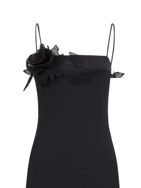Rochie mini David Koma din dantelă de costum mini negru