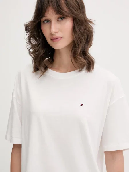 Piżama o kroju regular fit z czystej bawełny Tommy Hilfiger biała