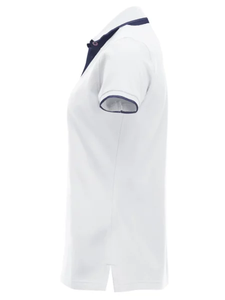 Clique Polo Seattle – biały/granatowy – white/dark navy biała