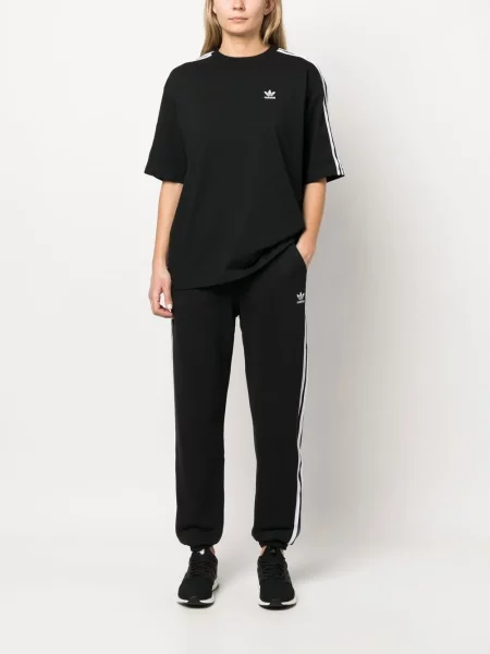 Haftowane spodnie Adidas czarne