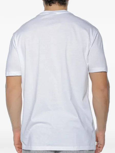 Tricou Armani Exchange cu decolteu rotund alb