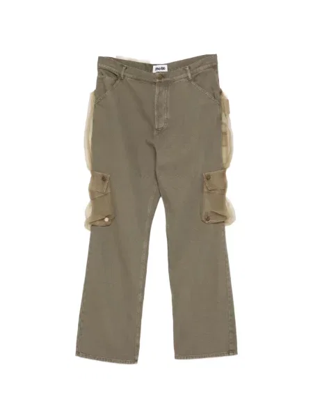 Pantaloni cargo Magliano din tul verde