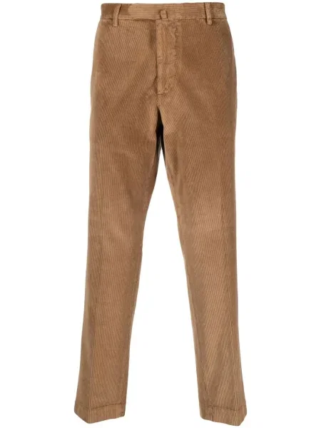 Pantaloni Dell'oglio de catifea cord maro