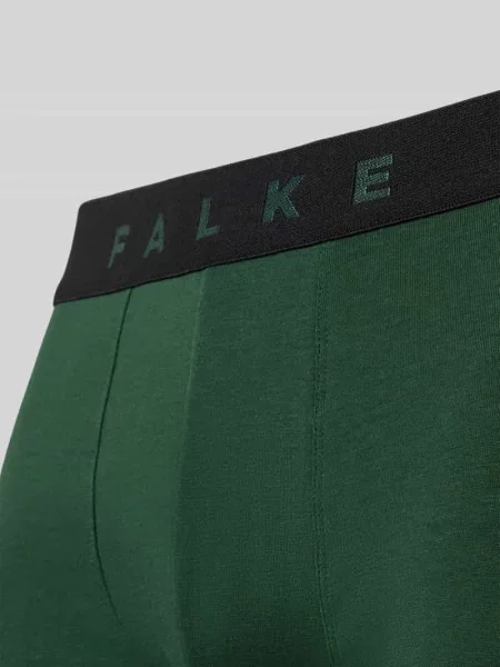 Obcisłe bokserki w zestaw 2 szt. z elastycznym paskiem z logo Falke zielone