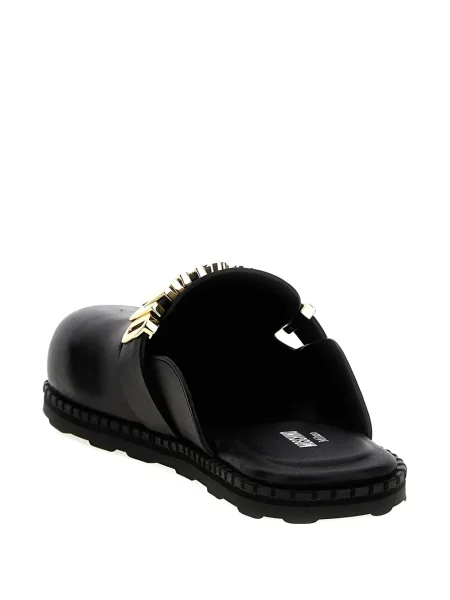 Papuci tip mules Moschino din piele negru
