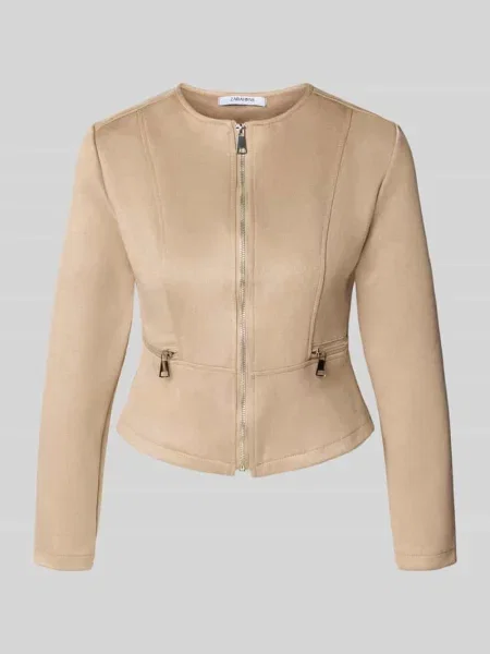 Kurtka z imitacji skóry z ozdobnym zamkiem błyskawicznym Zabaione