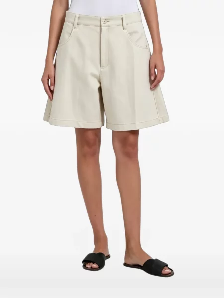 Pantaloni scurți Brunello Cucinelli cu talie înaltă