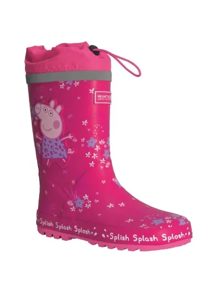 Buty przeciwdeszczowe dla dzieci Regatta Peppa Pig różowe