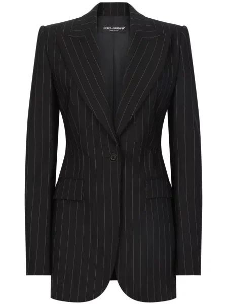 Sacou Dolce & Gabbana cu dungi lung negru