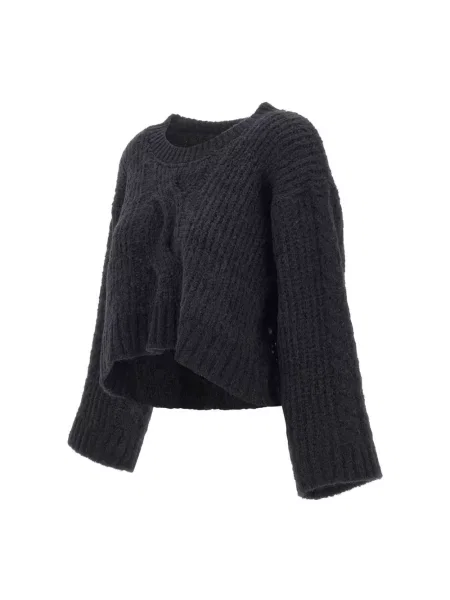 Krótki sweter Maurizio Mykonos wełniany czarny