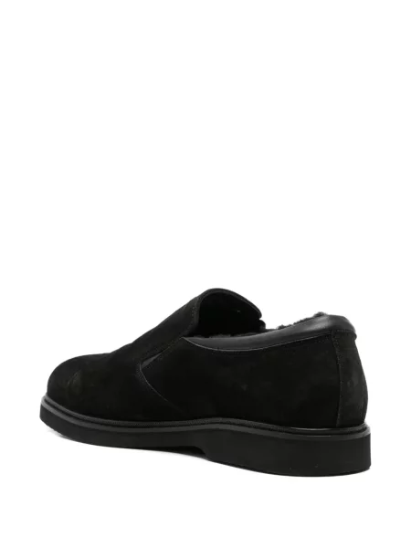 Pantofi loafer John Harrison din piele de căprioară negru