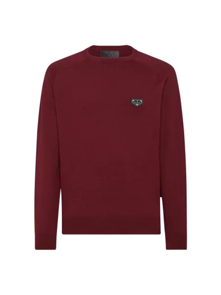 Sweter Philipp Plein brązowy