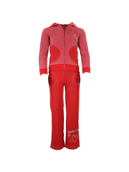 Pantaloni de jogging copii Miss Girly roșu