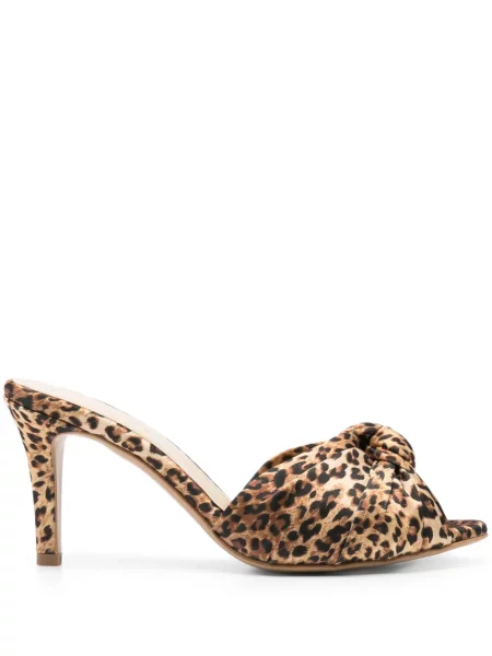 Sandale Ginissima cu imagine cu model leopard maro