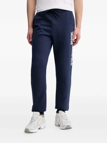 Pantaloni Karl Lagerfeld Jeans cu imagine alergare albastru