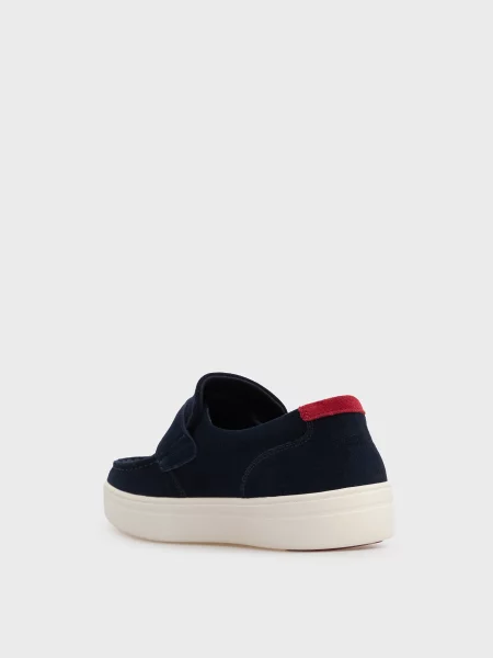 Замшевые лоферы Tommy Hilfiger синие