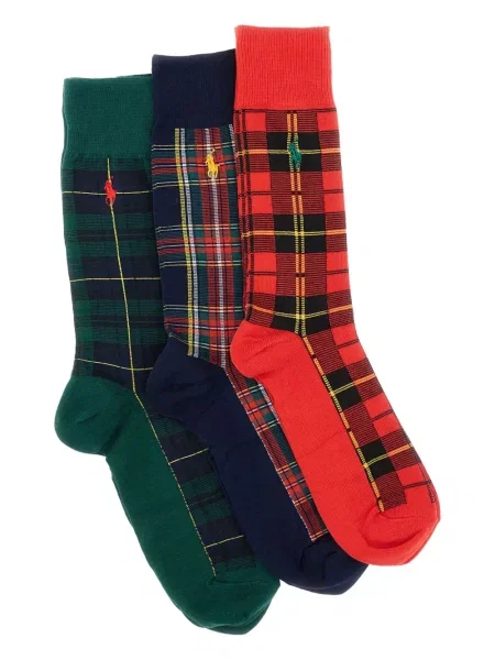 Fular Polo Ralph Lauren din fleece cu franjuri în carouri verde