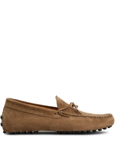Pantofi loafer Tod's cu funde maro