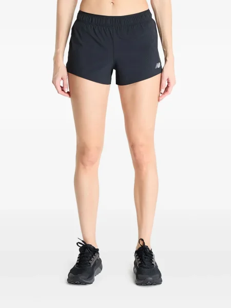 Кожаный плисиран суичър с качулка New Balance черно