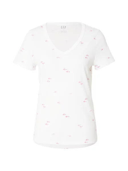 GAP Tricou roz deschis alb
