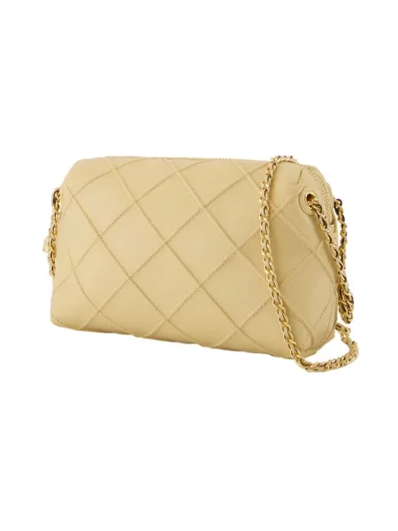 Torebka crossbody Tory Burch skórzana beżowa