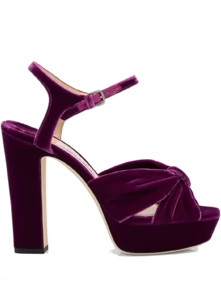 Sandale Jimmy Choo de catifea violet