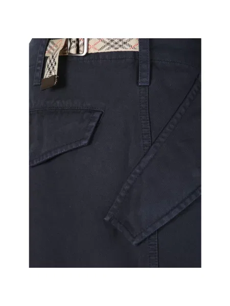 Spodnie Burberry niebieskie