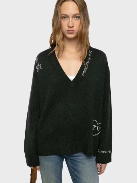Кашемировый свитер Zadig&voltaire черный