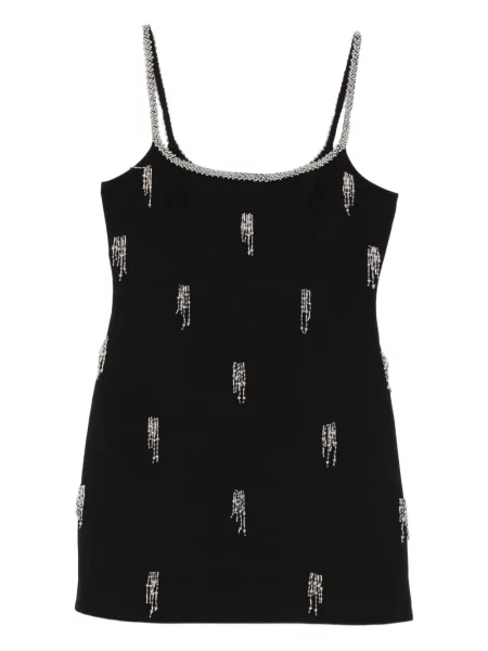 Mała sukienka mini Simkhai garniturowa na ramiączkach czarna