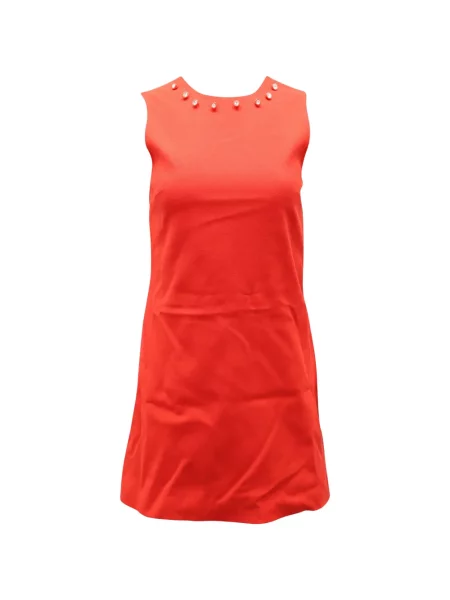 Mała sukienka mini Christopher Kane z kryształkami garniturowa czerwona
