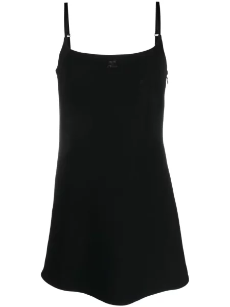 Rochie fără mâneci Courreges fără mâneci negru