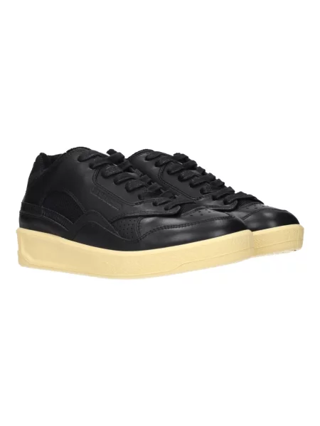 Sneakersy Jil Sander skórzane czarne