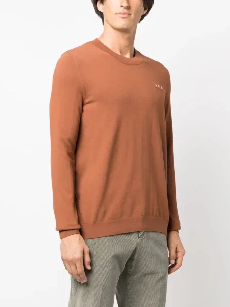 Pulover A.p.c. cu broderie maro