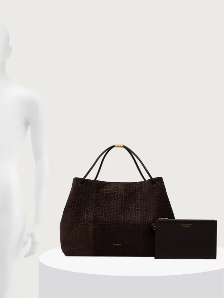 Кожаная сумка шоппер Trussardi