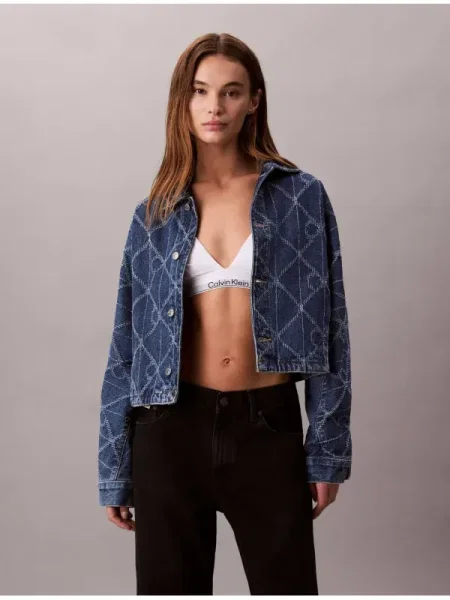 Calvin Klein Jeans Geacă de blug albastru
