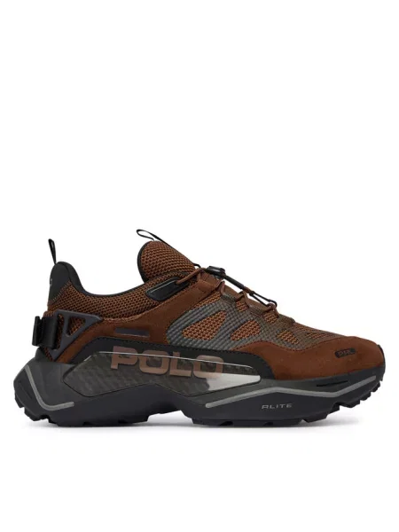 Sneakersy Polo Ralph Lauren brązowe