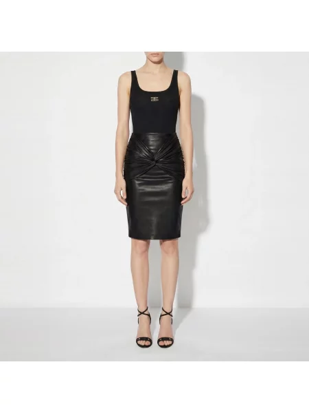 Top Elisabetta Franchi wełniany czarny
