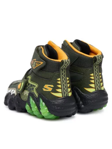 Snehule Skechers Skech-O-Saurus Lights OLV Kaki