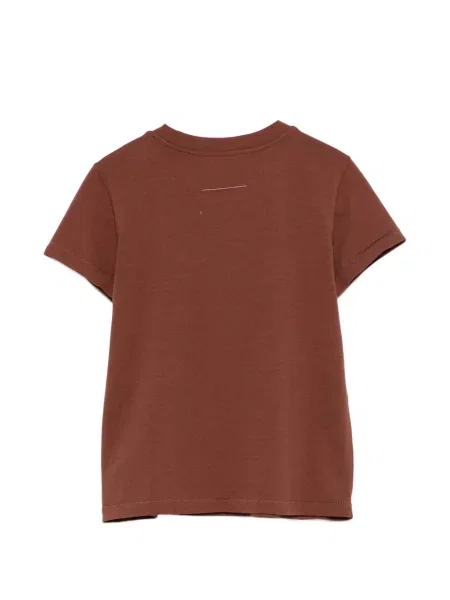 Μπλούζα Mm6 Maison Margiela με σχέδιο καφέ