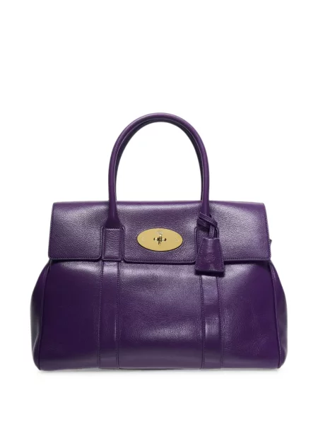 Geantă shopper Mulberry din piele violet