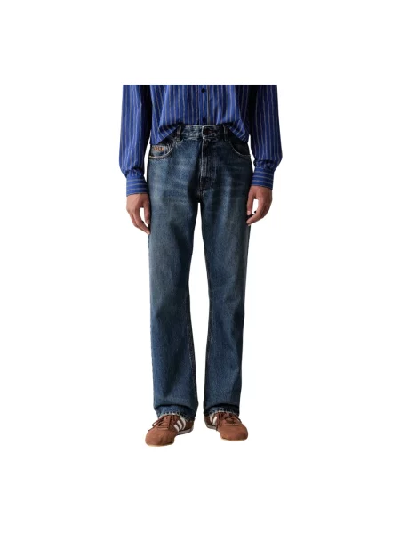 Jeansy straight leg Msgm niebieskie
