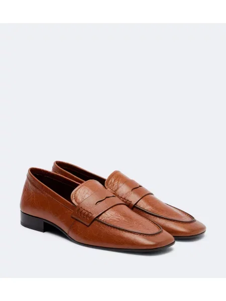 Pantofi loafer Dries Van Noten din piele maro