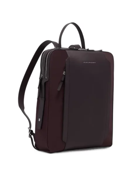 Rucsac Piquadro din piele roșu