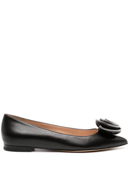 Кожени балеринки Gianvito Rossi черно