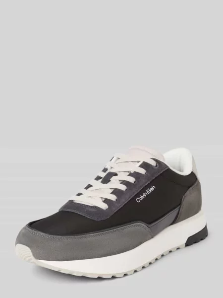 Sneakersy Ck Calvin Klein z nadrukiem czarne