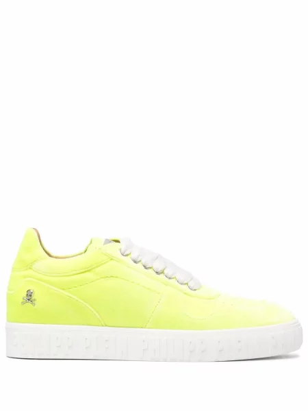 Sneakerși Philipp Plein de catifea galben