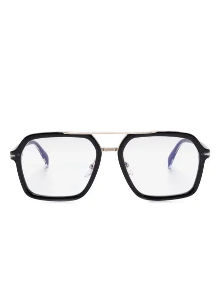 Ochelari de soare aviator Eyewear By David Beckham negru