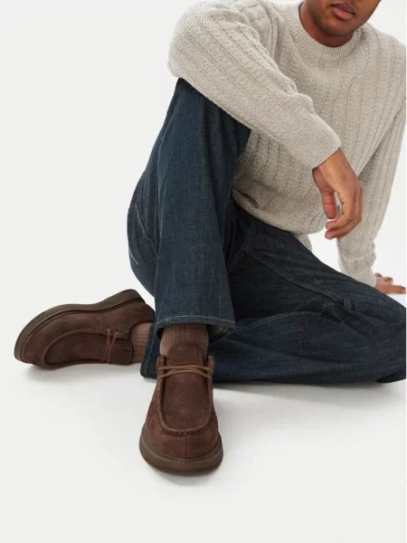 Tommy Hilfiger mokasinke za muškarce od nubuka COMFORT NUBUCK MOC TOE SHOE smeđa