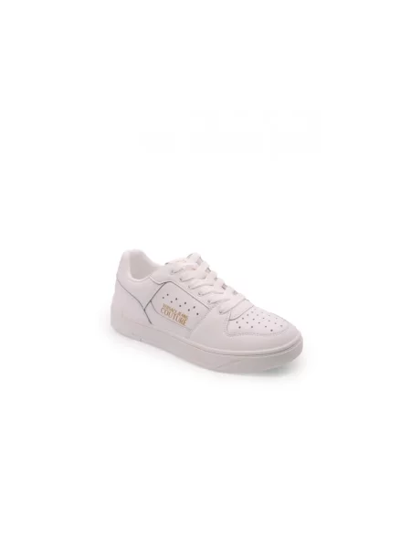 Sneakersy Versace Jeans Couture skórzane z logo białe